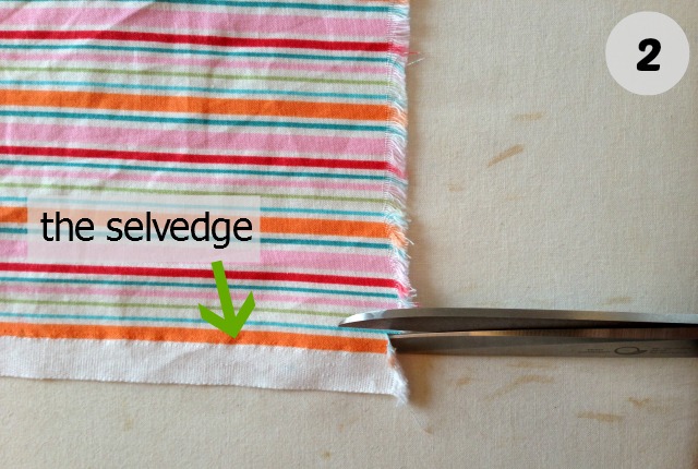 selvedge edge of fabric