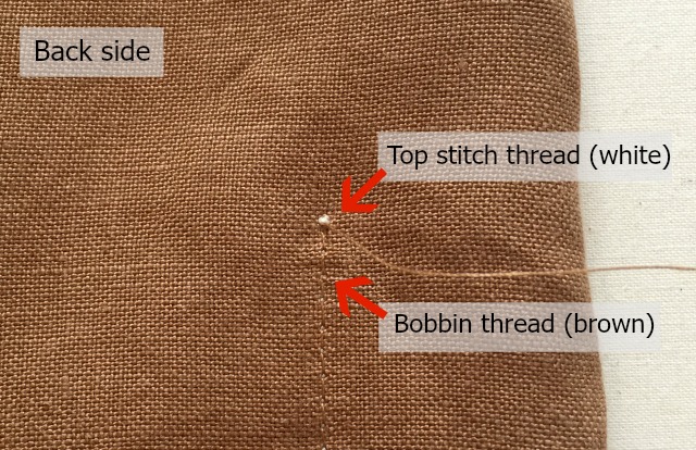 knot threads on pocket 3
