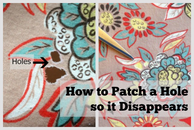 How to mend and patch a hole in your clothes