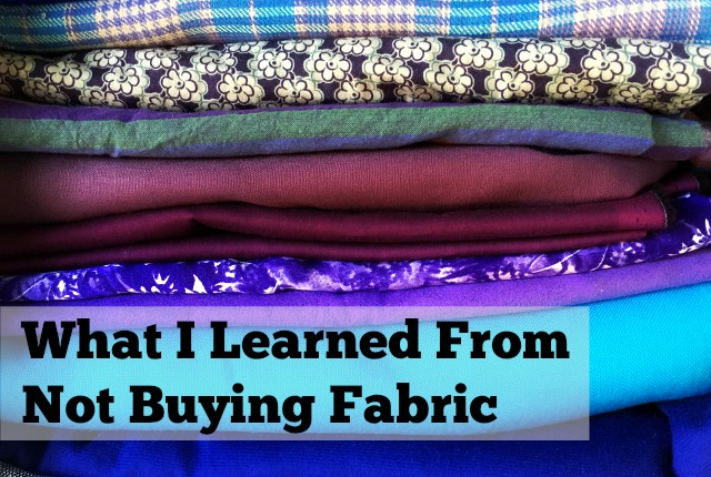 What I Learned From Not Buying Fabric The Daily Sew