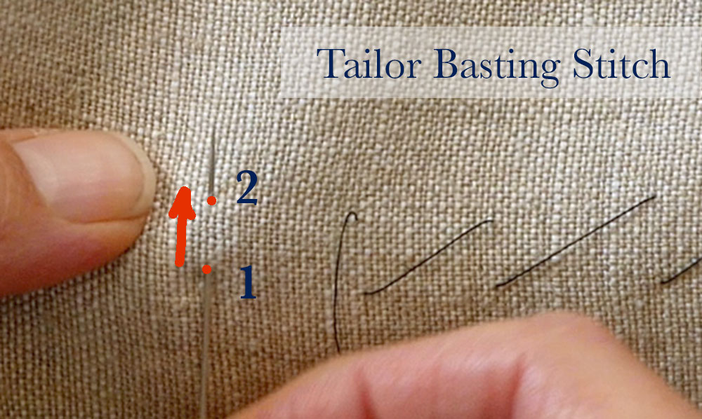 sewing by hand how to sew the tailor basting stitch