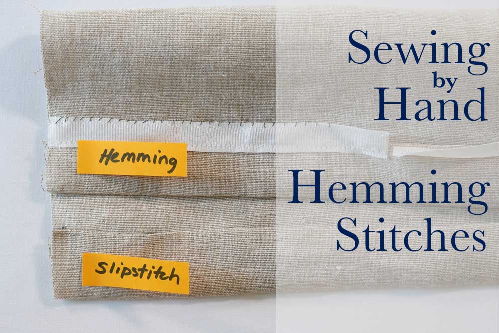 slip stitch hemming stitch two ways to hem your clothes by hand