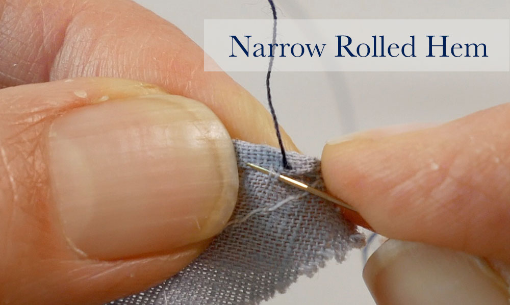 how to sew a narrow rolled hem and a narrow hem by sewing machine