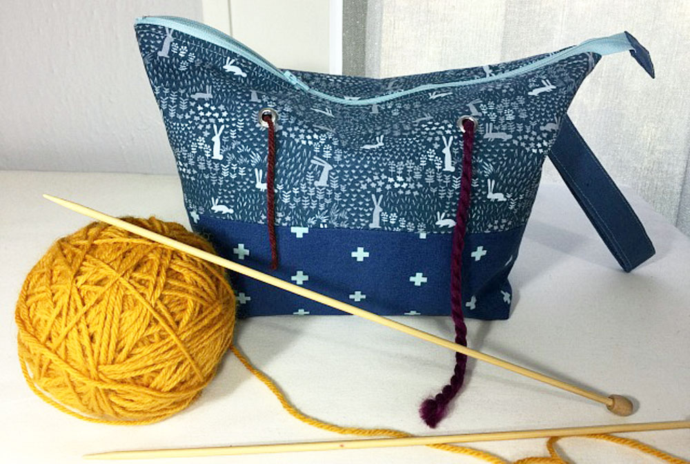 How to sew your own yarn pouch and take your knitting with you