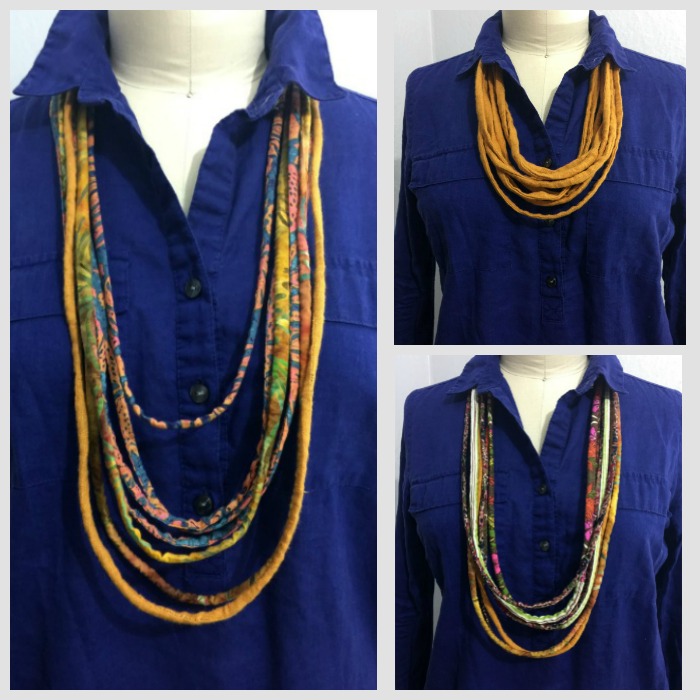 how to make cloth necklaces