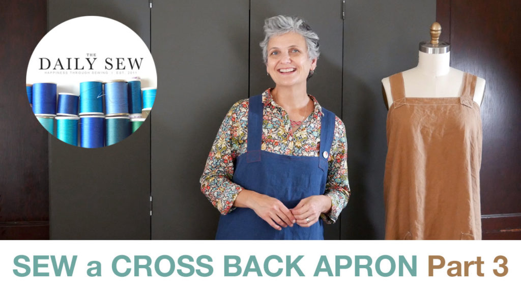 sewing a cross back apron video tutorial