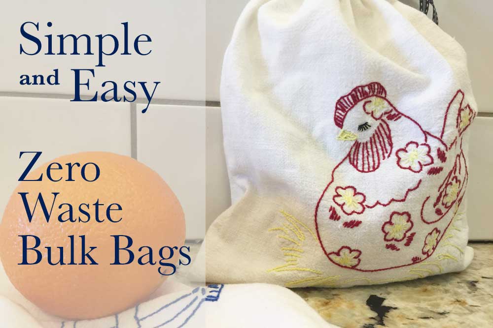 make some bags for easy and zero waste bulk food shopping