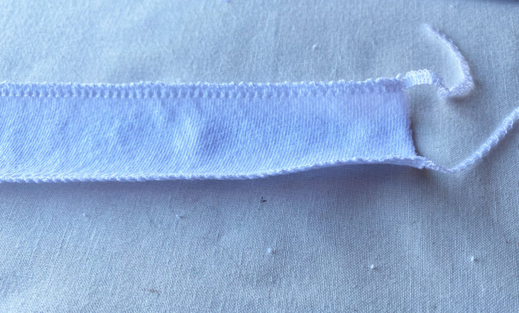 how to sew stripes onto a sleeve.