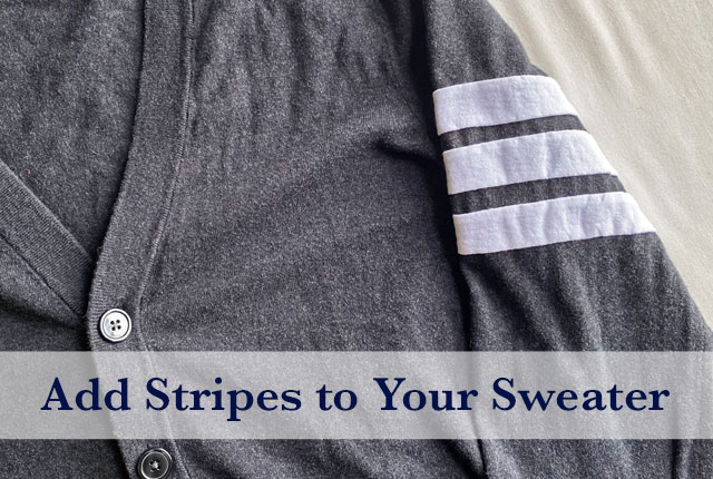 How to add stripes to a sleeve