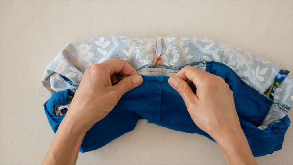 the burrito method of attaching lining to a garment