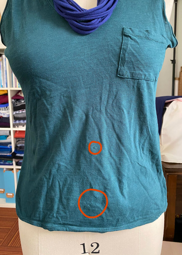 my t-shirt mended
