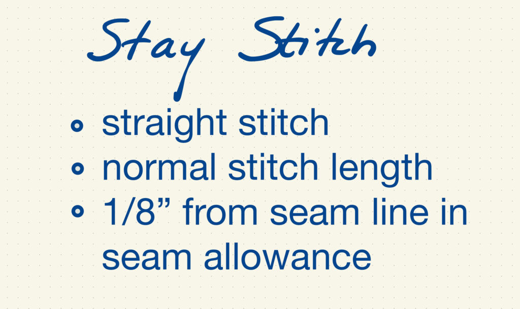 Stay stitch facts