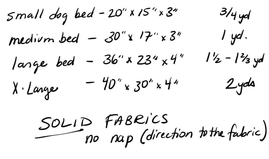 sizes for dog beds