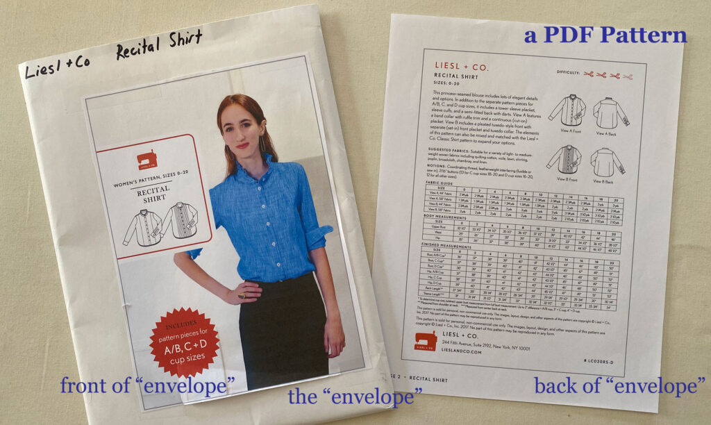 PDF sewing pattern from Liesl + Co
