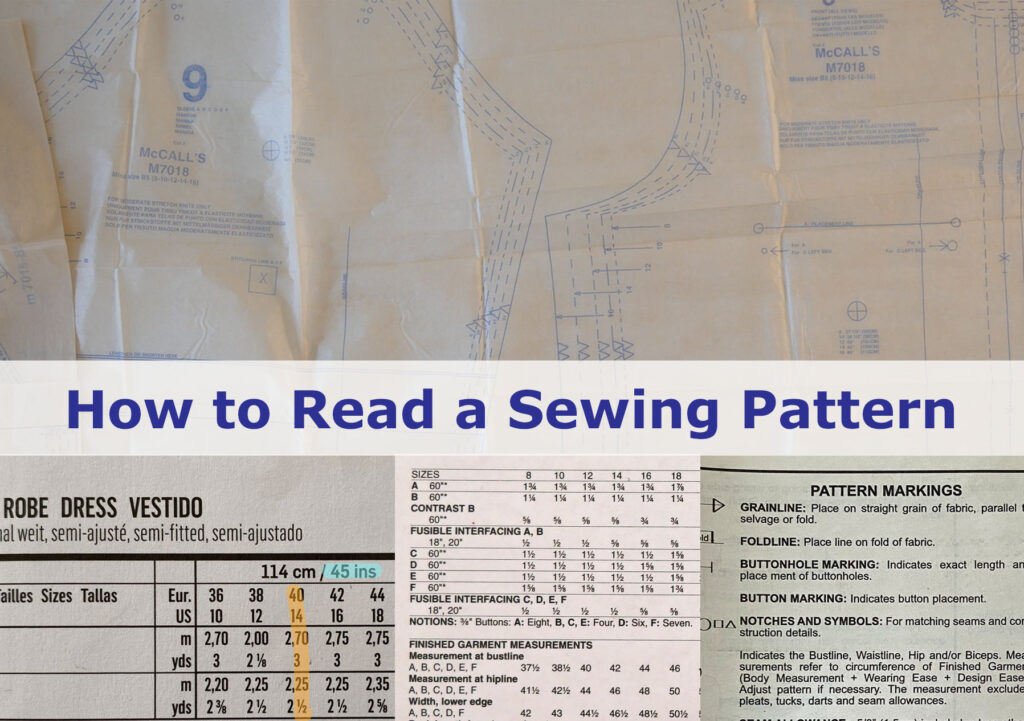 how to read a sewing pattern. How to understand a sewing pattern