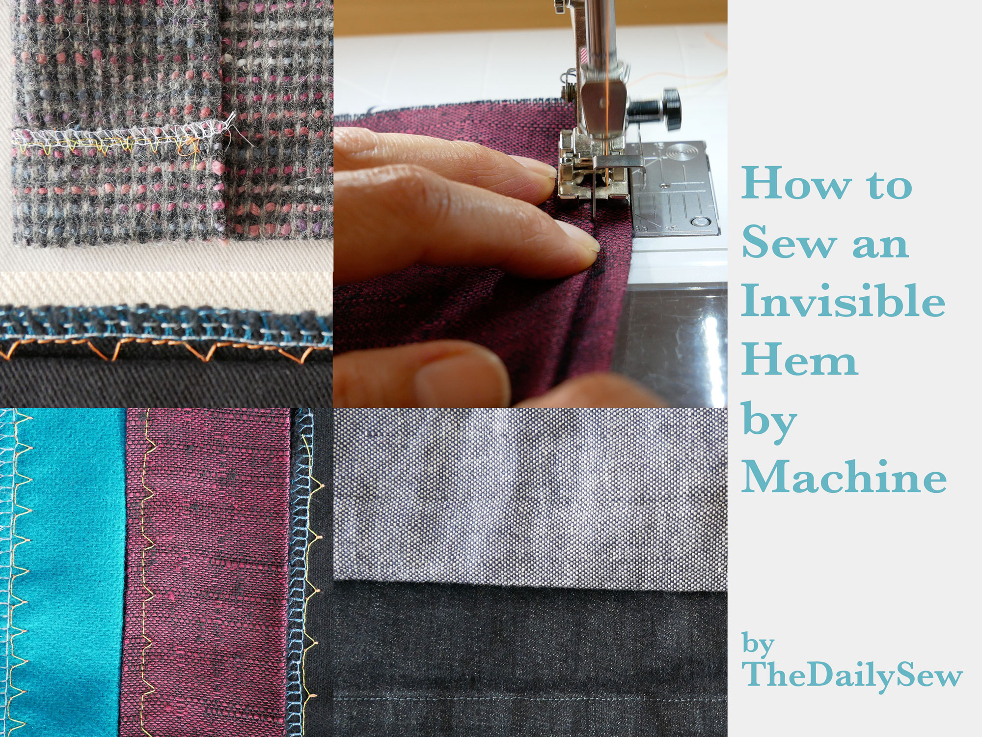 16+ Blind Hem Stitch How to Sew a Blind Stitch Hem by Machine – The Daily Sew