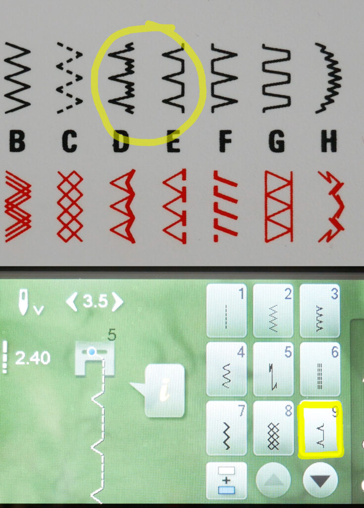 diagrams of the blind stitch