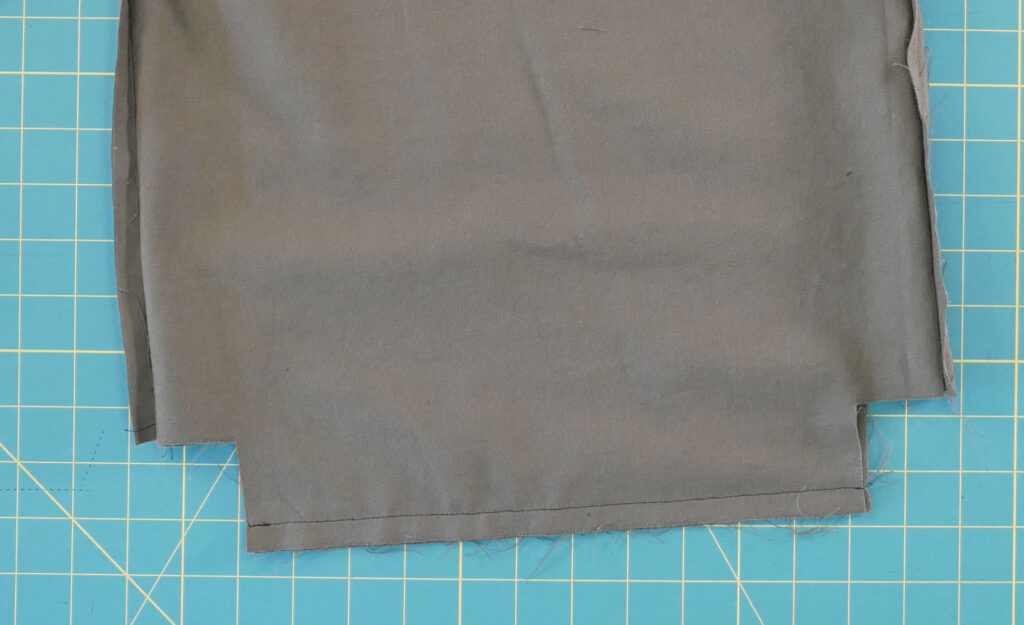 sew the bag together across the bottom