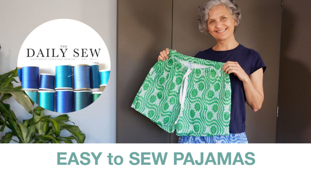 thumbnail for my sewing pajama bottoms video