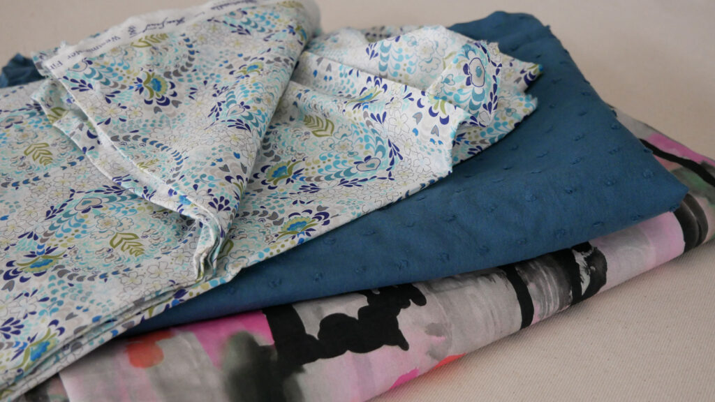 stack of fabric