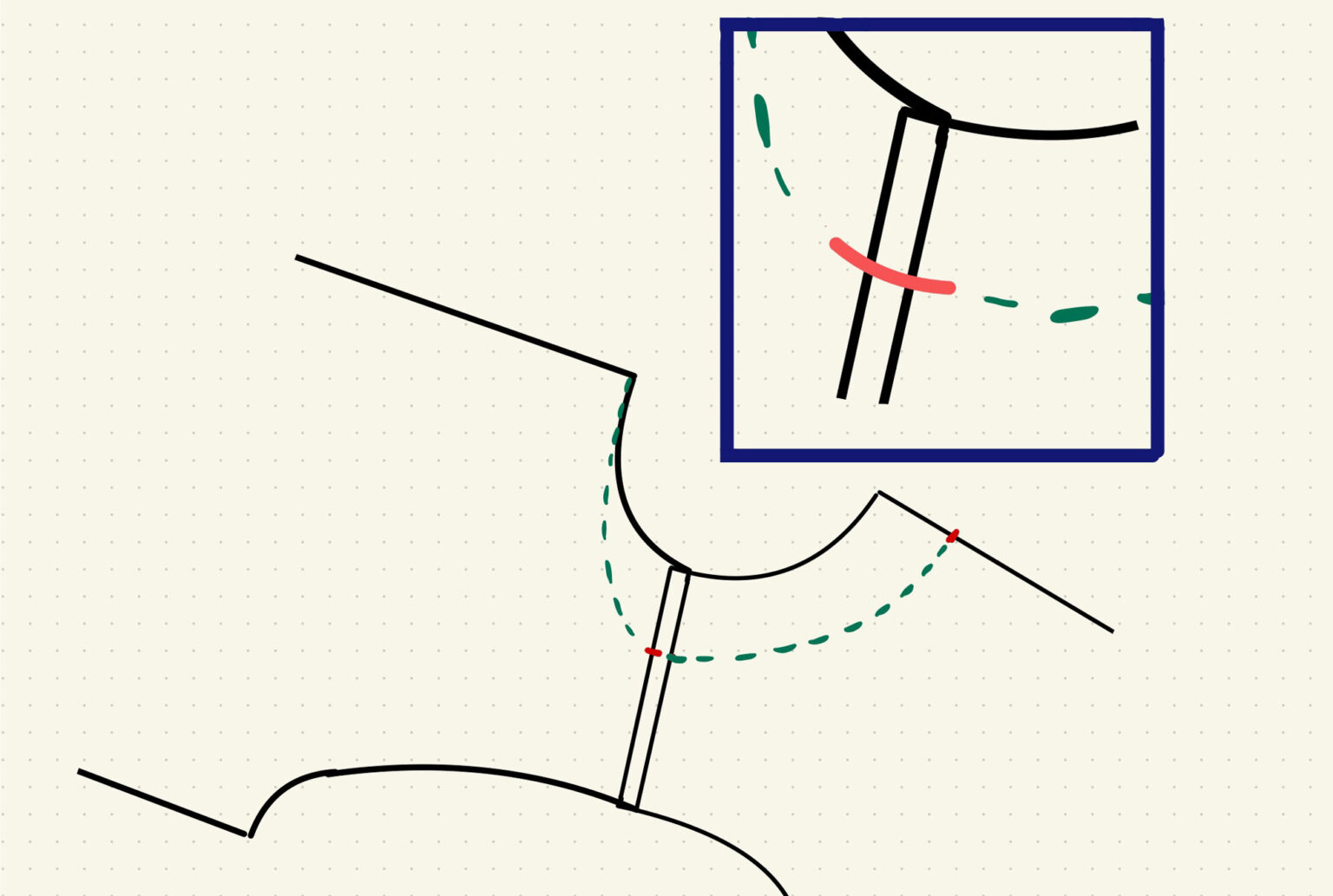 Pattern Making On Neckline How to Change the Neckline of a Sewing Pattern – The Daily Sew